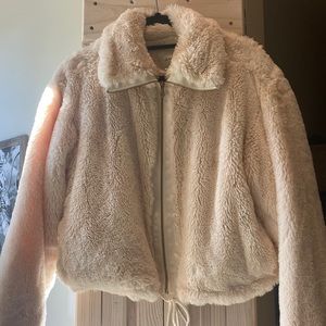 Elevenses for BLHLDN Faux Fur Bomber Jacket